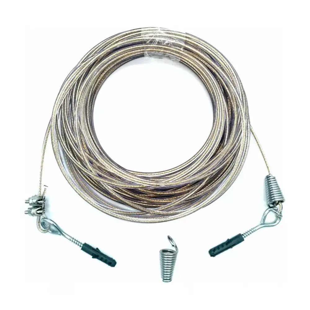 Varal Aço Revestido PVC 20 metros 2,70mm + Kit de Instalação Artvaral